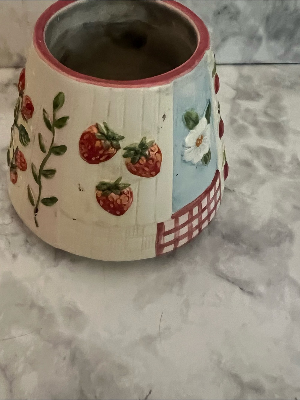Yankee Candle Floral Patchwork Ceramic Shade in Cream, Blue, Red